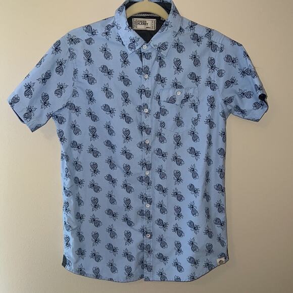 Free Plant Mens Button Down Shirt, Size S - Picture 1 of 9